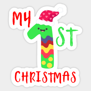 My 1st Christmas Sticker